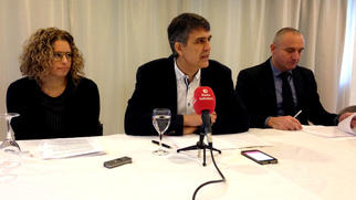 Claudi Martí presenta en societat el projecte amb el qual vol presidir el Natació Sabadell