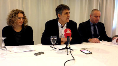 Claudi Martí presenta en societat el projecte amb el qual vol presidir el Natació Sabadell