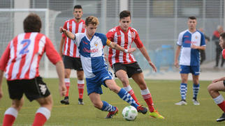 El juvenil del Sabadell segueix la tònica dels últims partits i torna a caure contra el Cornellà (0-2)