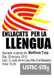 Conferència 'Enllaçats per la llengua' a càrrec de Matthew Tree