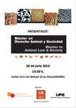 Presentació del Màster en Dret Animal i Societat (Animal Law & Society), 