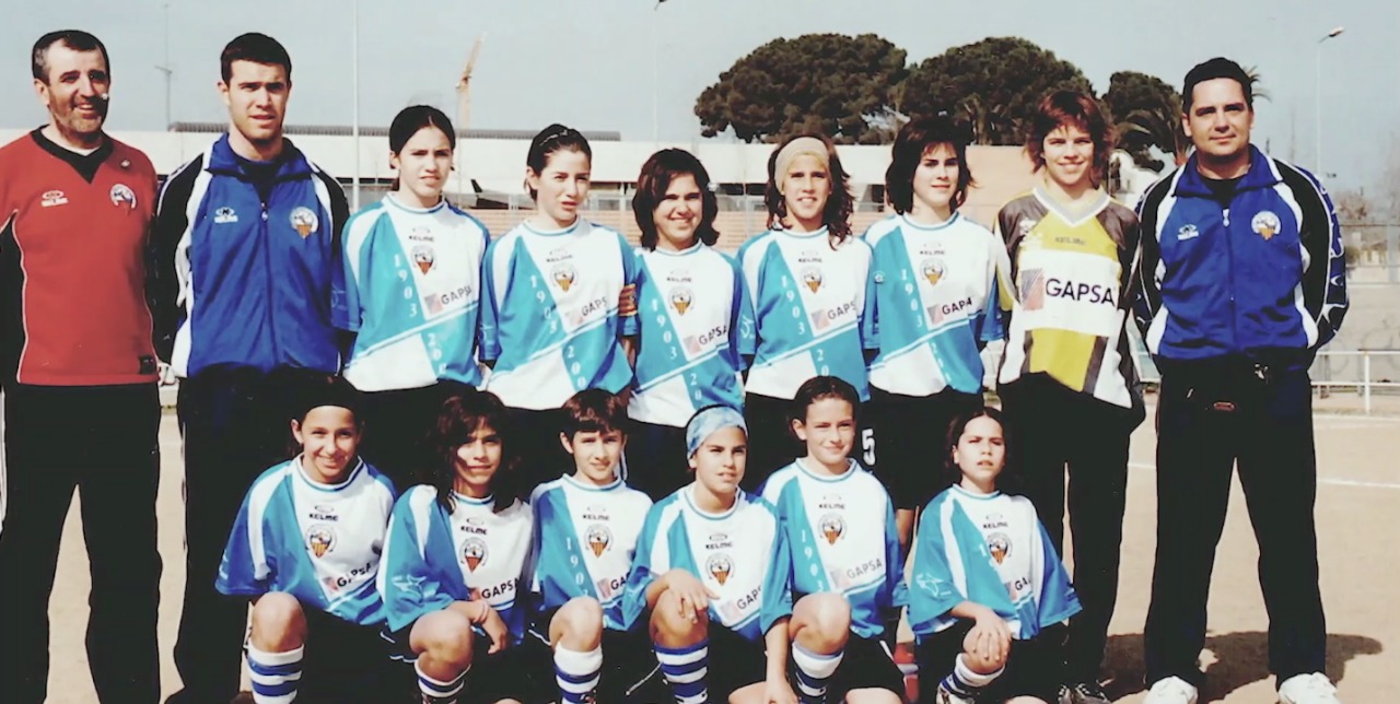 Putellas compartint equip al Sabadell amb Corredera i Losada