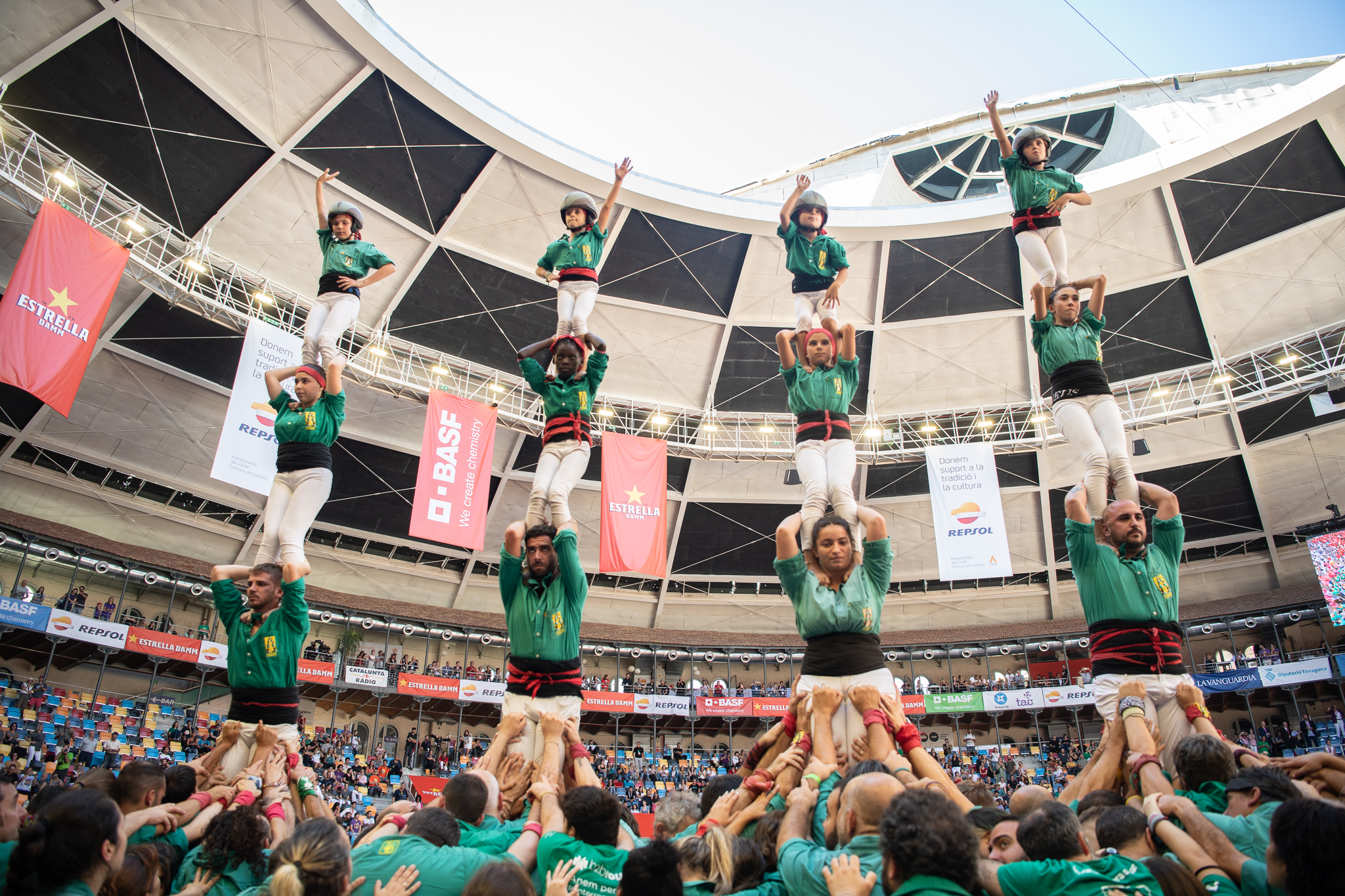 Els pilars han marcat la fi de la jornada castellera | Roger Benet