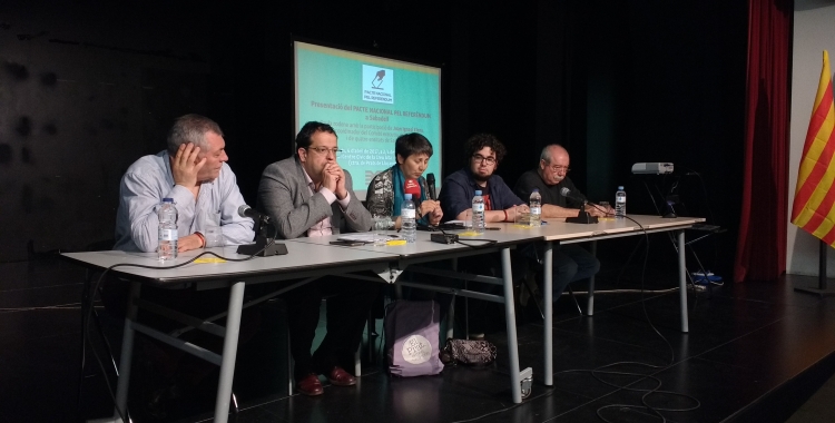El Pacte Nacional pel Referèndum s'ha presentat avui a Cal Balsach