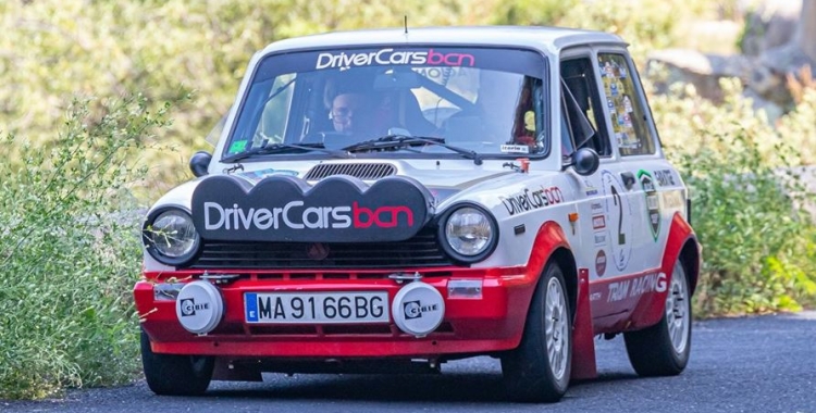 Giralt copilotant l'Autobianchi A112 a la prova francesa. | Image Derallye