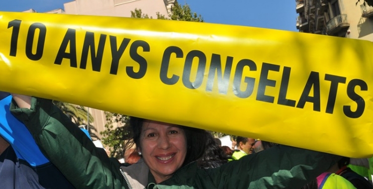 Imatge d'una de les protestes del sector de la discapacitat | Arxiu