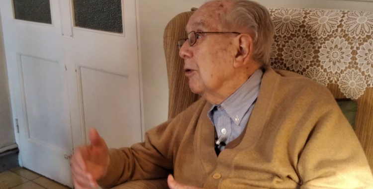 Alfons Soler, durant una entrevista/ Genís Ribé