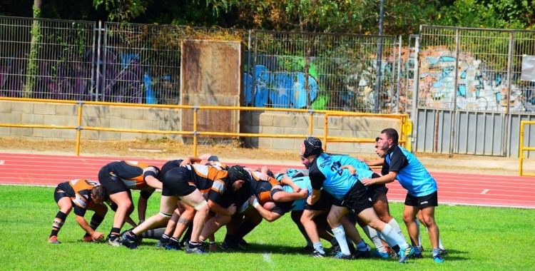 El sènior masculí durant un partit de pretemporada a Badalona | Rugby Club Badalona 