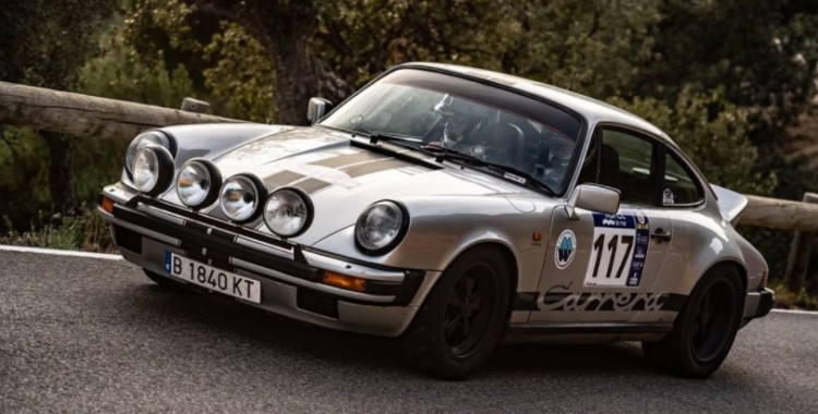 Sergi Giralt, en acció amb el Porsche 911 a Lloret | Víctor Cuervo