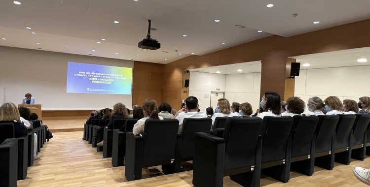 L'auditori del Taulí, durant la presentació del grau d'Infermeria/ Karen Madrid