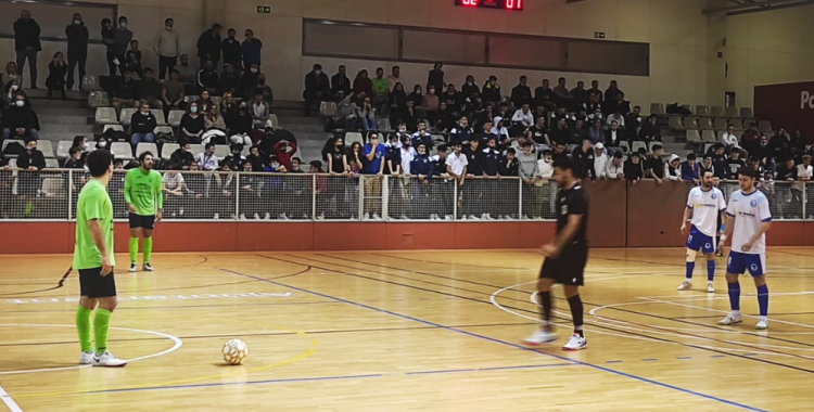 Futsal Pia i Club durant el derbi d'aquesta temporada | Arxiu