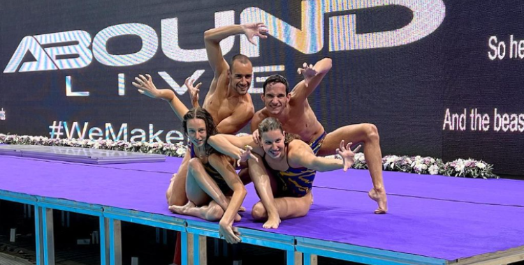 Garcia, amb la resta de la selecció | @emma.garcia13