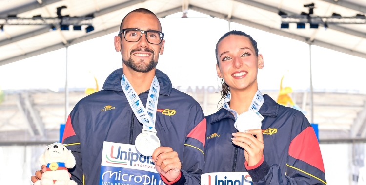 Ribes i Garcia, lluint una de les plates | RFEN