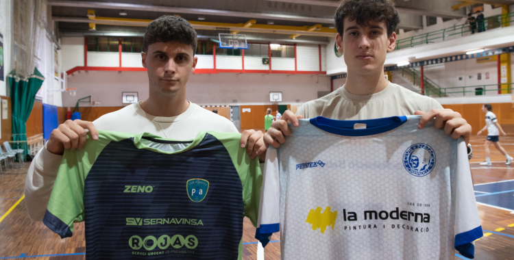 Xavi Ribas i Arnau Pineda, en la trobada prèvia al derbi | Roger Benet