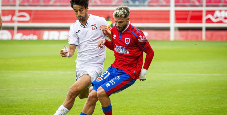 Dani Sánchez, en un partit amb l'equip sorìa d'aquesta temporada | CD Numancia