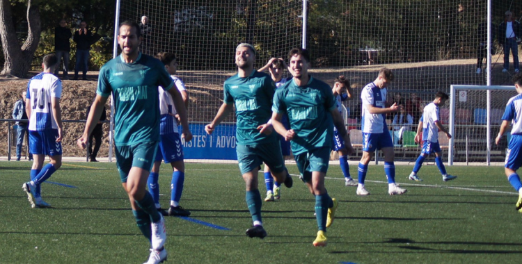 Celebració d'un gol del Rubí a Olímpia | Esports Ràdio Rubí - Siscu Lara