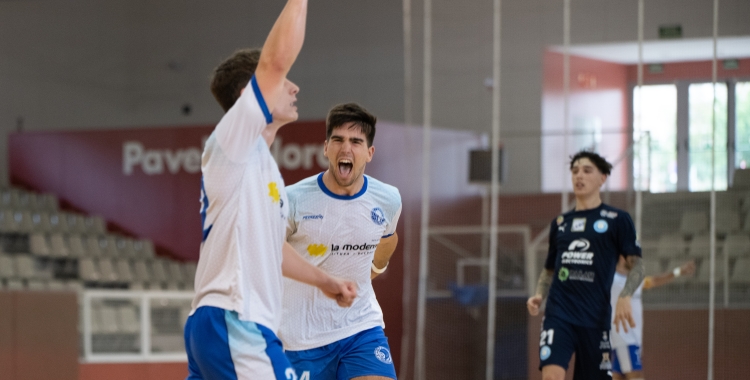 Els jugadors del Natació Sabadell durant el partit contra la UD Ibiza de la fase regular | Roger Benet