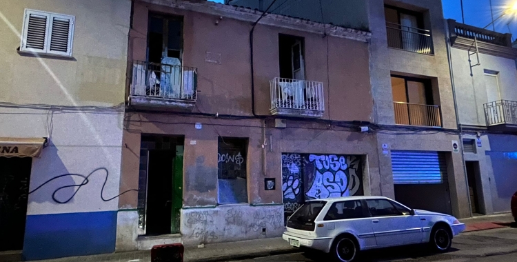 Habitatge afectat per un incendi