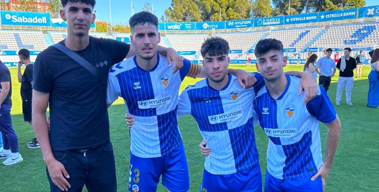 Moha, Iker, Busta i Morral dissabte passat celebrant l'ascens a la Nova Creu Alta | Pau Vituri