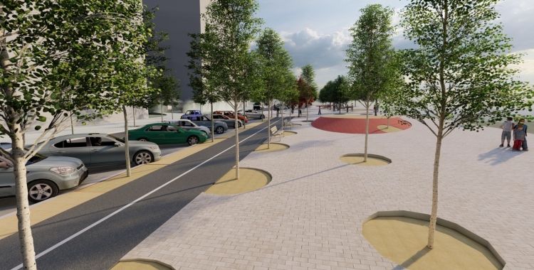 Així quedarà la Via Alexandra després de les actuacions | Cedida