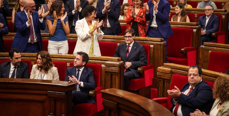 Moment del nomenament de Salvador Illa com a president de la Generalitat de Catalunya