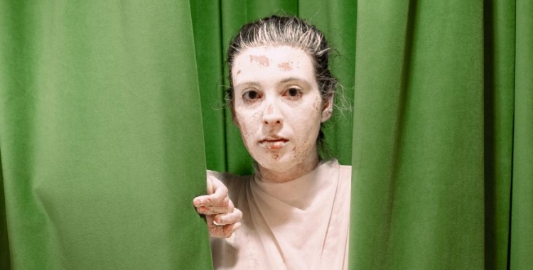 Judit Gené interpretant el seu personatge a "Jo, Judit, Juditha"