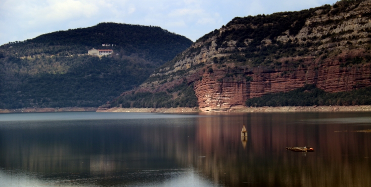 Imatge del pantà de Sau avui | Nia Escolà (ACN)