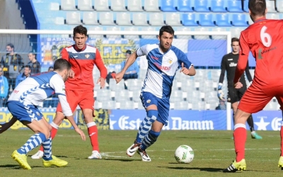 Lucas Viale en una acció del partit d'aquest matí - © Roger Benet - CES