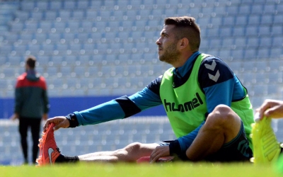 Juanjo Ciércoles durant un entrenament a la gespa de la NCA