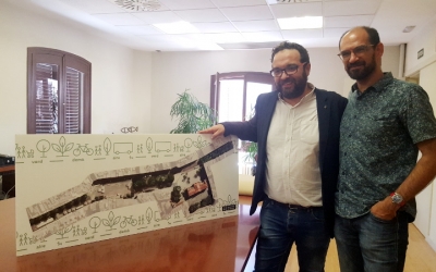L'alcalde Fernàndez i el tinent d'alcalde Serracant presenten el projecte del futur Passeig