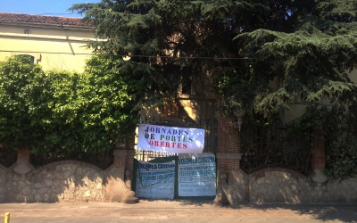 L'entrada de la Caserna, aquest matí | Aleix Graell