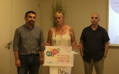 Gabriel Fernández, Marisol Martínez i joan Berlanga en roda de premsa | Mireia Sans