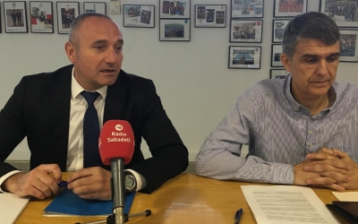 Llorens (esquerre) i Martí (dreta) a la presentació d'aquest matí | Ràdio Sabadell