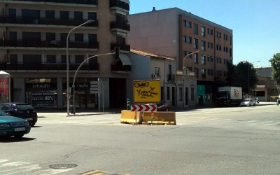Punt en què s'ha d'ubicar la futura rotonda de l'eix cívic de ponent