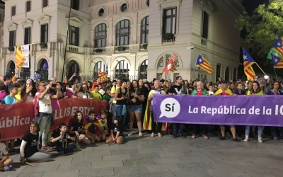 Dues de les marxes a la plaça Doctor Robert | Mireia Sans