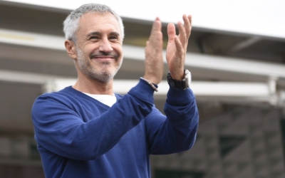 Sergio Dalma durant la seva sessió de signatures i fotografies. Foto: Roger Benet