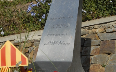 Monòlit dedicat a Lluís Companys. Foto: Aleix Graell