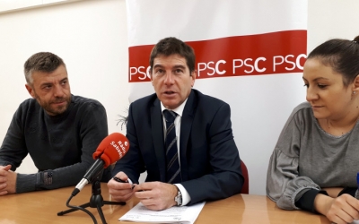 Ayuso, amb els regidors Cristian Sánchez i Ana Carrasco/ Karen Madrid