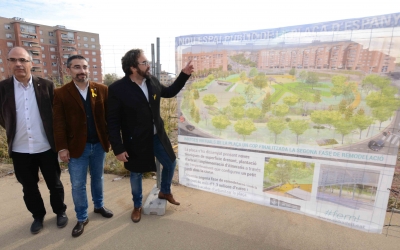 Xavier Guerrero, Gabriel Fernández i Juli Fernández presentant el projecte | Roger Benet