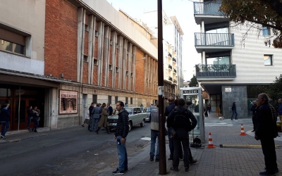 El rodatge davant de la Faràndula | Karen Madrid