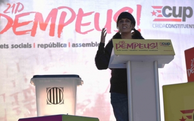 Anna Gabriel a l'acte central de la CUP a Sabadell | Roger Benet