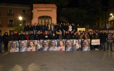 La militància d'ERC a la plaça del Gas | Roger Benet