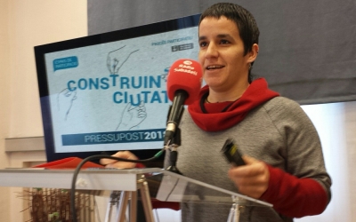 Glòria Rubio presentant els resultats | Pau Duran