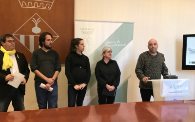 El tinent d'alcalde, Joan Berlanga, ha presentat els pressupostos de 2018 amb tots els regidors de l'àrea.