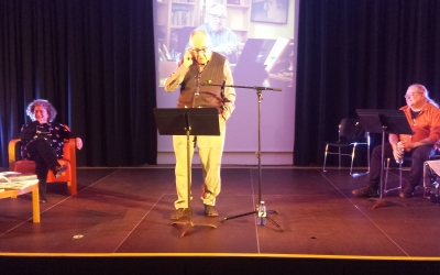 Feliu Formosa, entre Cinta Massip i Joan Alavedra | Pau Duran