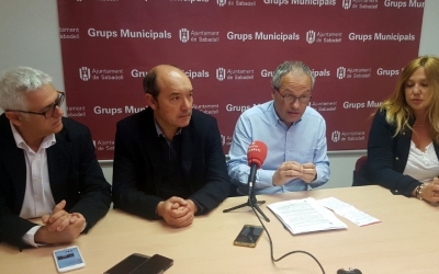 Toni Font, Josep Beltran, Carles Rossinyol i Sílvia Renom, regidors de CiU
