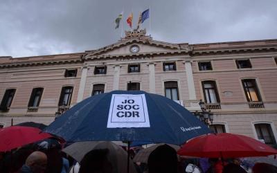 La plaça Sant Roc durant la concentració | Roger Benet