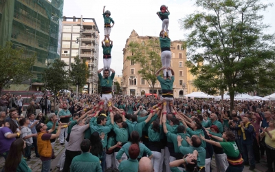 Actuació dels Castellers de Sabadell al Racó del Campanar | Roger Benet