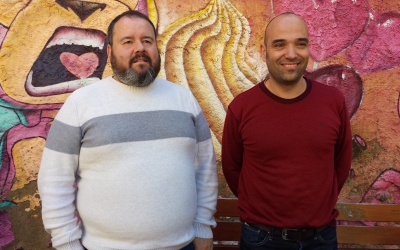 El diputat Joan Mena i el tinent d'alcalde Joan Berlanga | Pau Duran