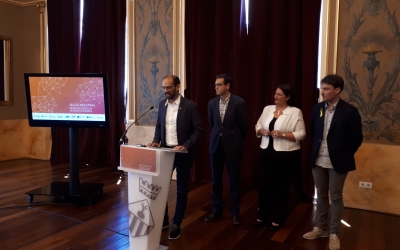 Els alcaldes dels municipis participants en el projecte l'han presentat avui/ Karen Madrid